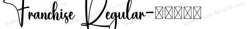 Franchise Regular字体转换